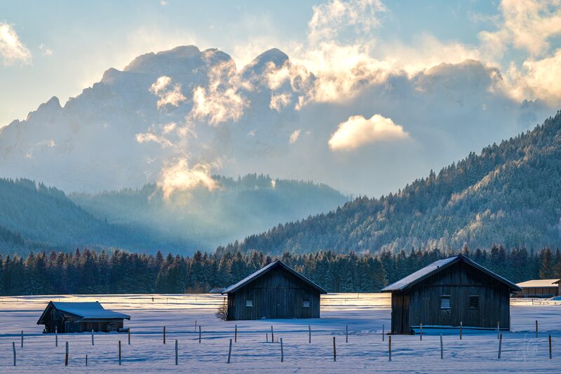 Buckelwiesen und Karwendel